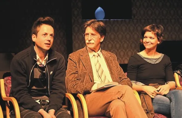Andrej Zalesjak, Jožko Čuk in Ajda Valcl 