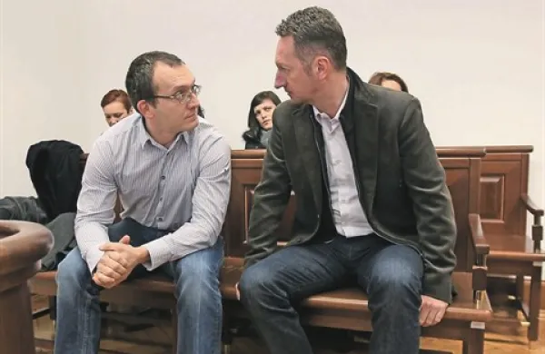Novica Mihajlović in Boris Popovič sta se znašla na zatožni klopi zaradi zapisa o koprski tožilki