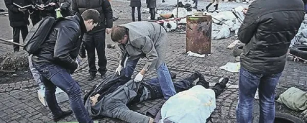 Mrtvi protestniki po incidentih na trgu Majdan