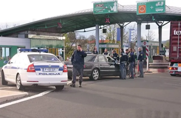 Na audiju, ki so ga ustavili pri izvozu Kozina, so bile avstrijske registrske tablice, pod njimi pa slovenske