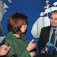 Predsednica nadzornega sveta Alenka Žnidaršič Kranjc (levo) in Gašpar Gašpar Mišič
