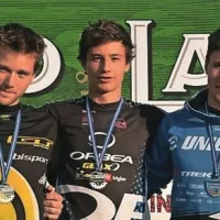 Najhitrejši trije (z leve): Kristjan Medvešček, Vid Peršak in Nejc Rutar