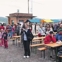 Deževno vreme je včeraj zredčilo obiskovalce solinarskega praznika v Piranu in na solinah