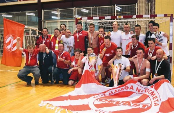 Kobariški malonogometaši so drugič v zgodovini postali državni prvaki (fotografija je arhivska)