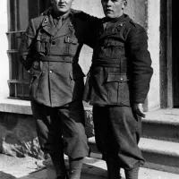 Italijanska vojaka Jože Vičič in Anton Gašperšič s Prema, Trento, 1942