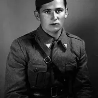 Jože Vičič kot  zastavnik JLA na Vrhniki leta  1945 ...