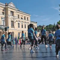 Najmlajši so s svojimi nastopi najbolj razveselili starše in druge družinske člane