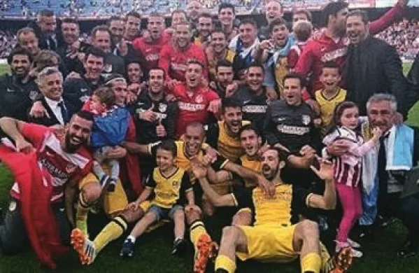 Nogometaši madridskega Atletica so španski prvaki za sezono 2013/14