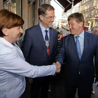 Ljudmila Novak, Lojze Peterle in Franc Bogovič