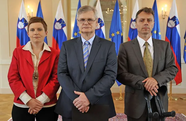 Nova namestnika predsednika KPK Borisa Štefaneca sta Igor Lamberger (desno)  ter  Alma Maruška Sedlar