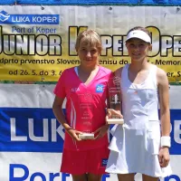 Alea Bubek in Ema Koršič (obe Nova Gorica) sta primorski tenis zastopali v finalu dvojic 