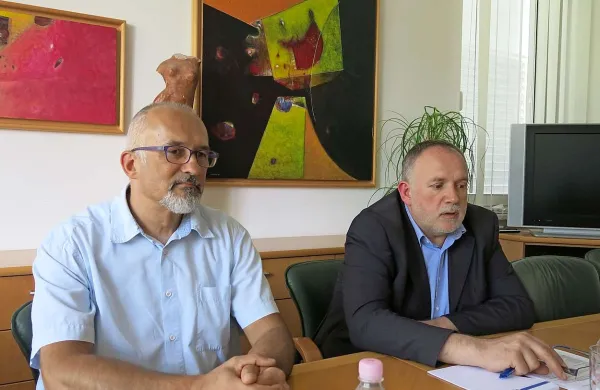 Direktor Zobozdravstvenega doma Nova Gorica Darko Tomšič in direktor Zdravstvenega doma Nova Gorica Marjan Pintar