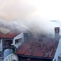 Požar v mestnem jedru Kopra