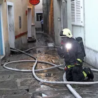 Požar v mestnem jedru Kopra