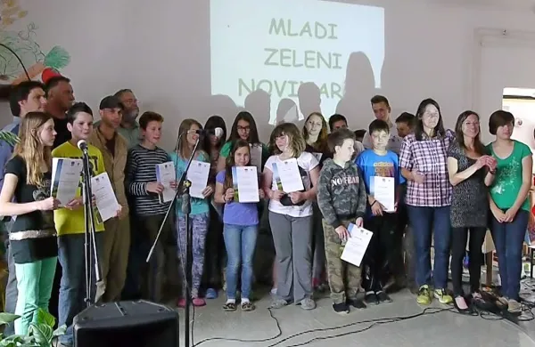 Na sklepni prireditvi so mladi novinarji predstavili svoje izdelke  
