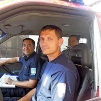 Intervencijske poti so včeraj preverjali Matjaž de Faveri (v ospredju), Sandi Jugovac (levo) in Igor  Rakar 