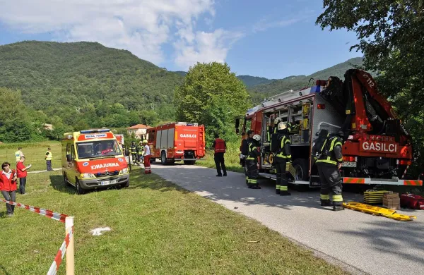 Na vaji so sodelovali predstavniki različnih služb, ki so bili ves čas na očeh ocenjevalcev