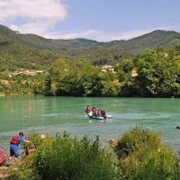 Potapljači so iskali pogrešanega udeleženca nesreče
