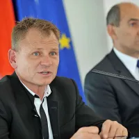 Franci Mator in Janez Janša