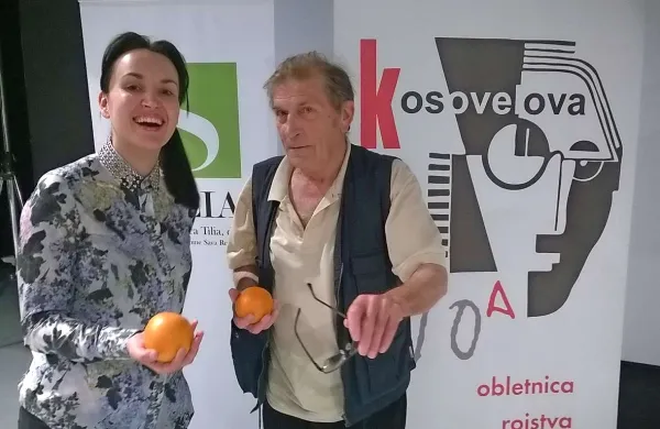 Tinkara Kovač in Aleksander Peršolja  