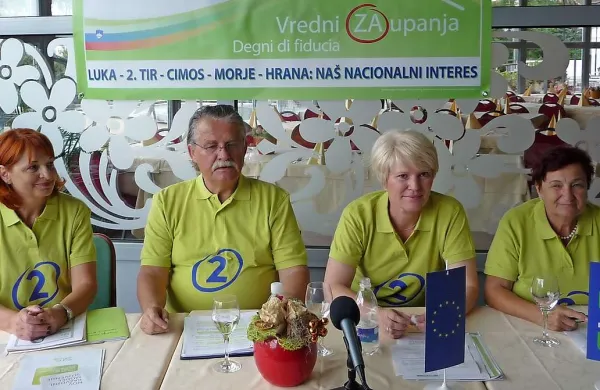 Z leve: Olga Franca, Janez Pišot, Zdenka Cencič Kodba in Ljiljana Jelačić Kerin