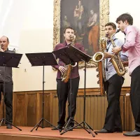 Papandopulo kvartet je nastopil v dvorani frančiškanskega samostana na Kostanjevici 