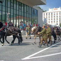 Konjeniško društvo Sv. Štefan iz Vipavske doline je obudilo spomine na prvo svetovno vojno ...