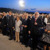 V prvi vrsti so veličastnemu koncertu prisluhnili tudi predsedniki Italije, Hrvaške in Slovenije