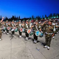 Pred koncertom je nastopila tudi skupina alpincev Cadore