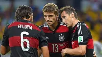 Trije nemški aduti za finale (z leve): Sami Khedira, Thomas 
Müller in Miroslav Klose