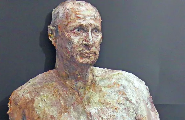  Aleksander Velišček: V. Putin, 2013, mešana tehnika