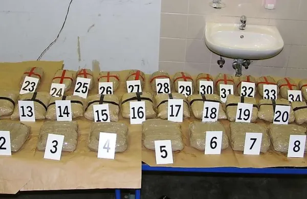 Sredi maja so na mejnem prehodu Slovenska Vas zalotili 67-letnega moškega z Goriške  pri prevozu 16,4 kilograma konoplje