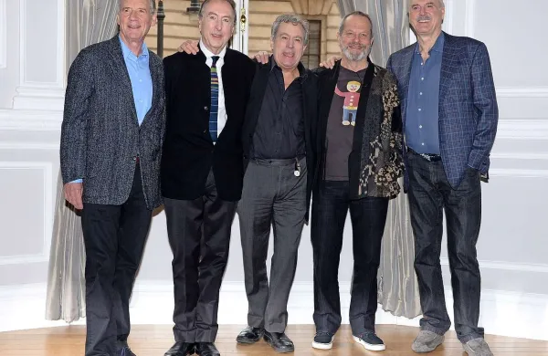 Montypythonovci leta 2014 (z leve): Michael Palin, Eric Idle, Terry Jones, Terry Gilliam in John Cleese 