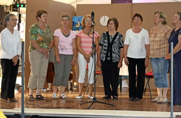 Sicer godčevska skupina Kanomeljske punce je tokrat predstavila nekdaj značilno triglasno vaško petje
