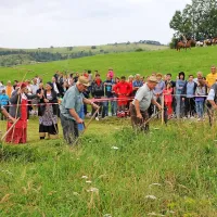 Staroste koscev so pokazali kako se je po starem kosilo v 