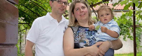 Helena Godina ter Andrej in Blaž Muha