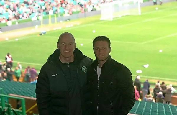 Saša Kolman (desno) in Chris Mc Cart, vodja Celticove nogometne akademije