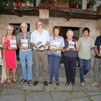 Božidar Premrl z  nekaterimi člani rodbine Guštinovih