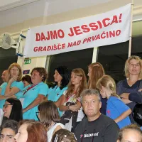 Na polnih tribunah je imela veliko podporo tudi bronasta Jessica Marka