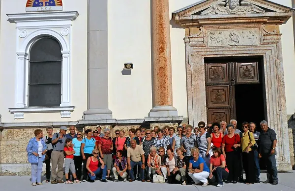 Člani ilirskobistriškega društva invalidov na Brezjah