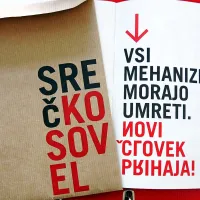 Kosovelov manifest Mehanikom! je oblikovala  Sava Kosmač