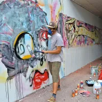 Dogodek  se je končal, grafiti v podhodu pa bodo ostali 