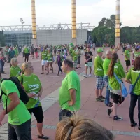 Tudi katalonska prestolnica je bila preplavljena z zeleno