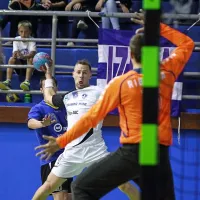 Peter Božič je v uvodni tekmi za izolsko ekipo prispeval tri zadetke