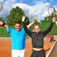 Velika zmagovalca turnirja: Ivo Bašič (levo) in Marko Tkalec 
