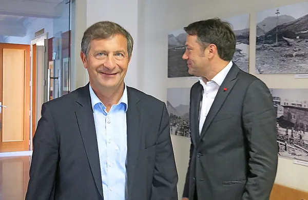 Predsednik stranke Desus Karl Erjavec se danes mudi na obisku v Posočju in na Goriškem