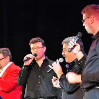 Kvartet 7 plus so  (z desne): Mario Petvar, Edvin Panger, Leon Bučar in Matej Lazar  
