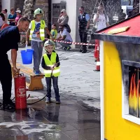 Ob Taverni je največ zanimanja požel gasilski poligon koprske gasilske brigade, na katerem je svoje gasilske veščine preskusilo veliko otrok