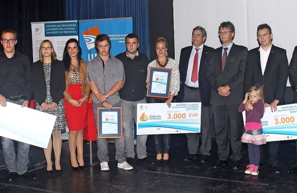 Letošnji nagrajenci natečaja Podjetna Primorska 2014 