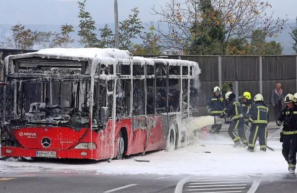 Avtobus je zagorel malo po 16. uri, požar se je razširil iz njegovega zadnjega dela, kjer je motor. Zaradi nesreče in gašenja je bila Cesta na Markovec zaprta, promet so spet sprostili šele po 21. uri.   